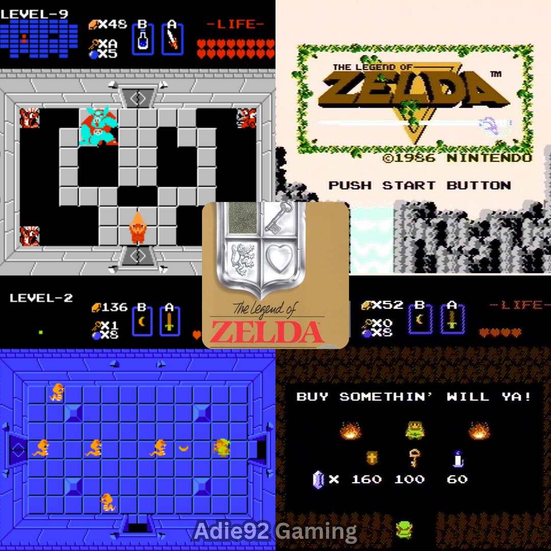 The Legend of Zelda for NES released in 1986