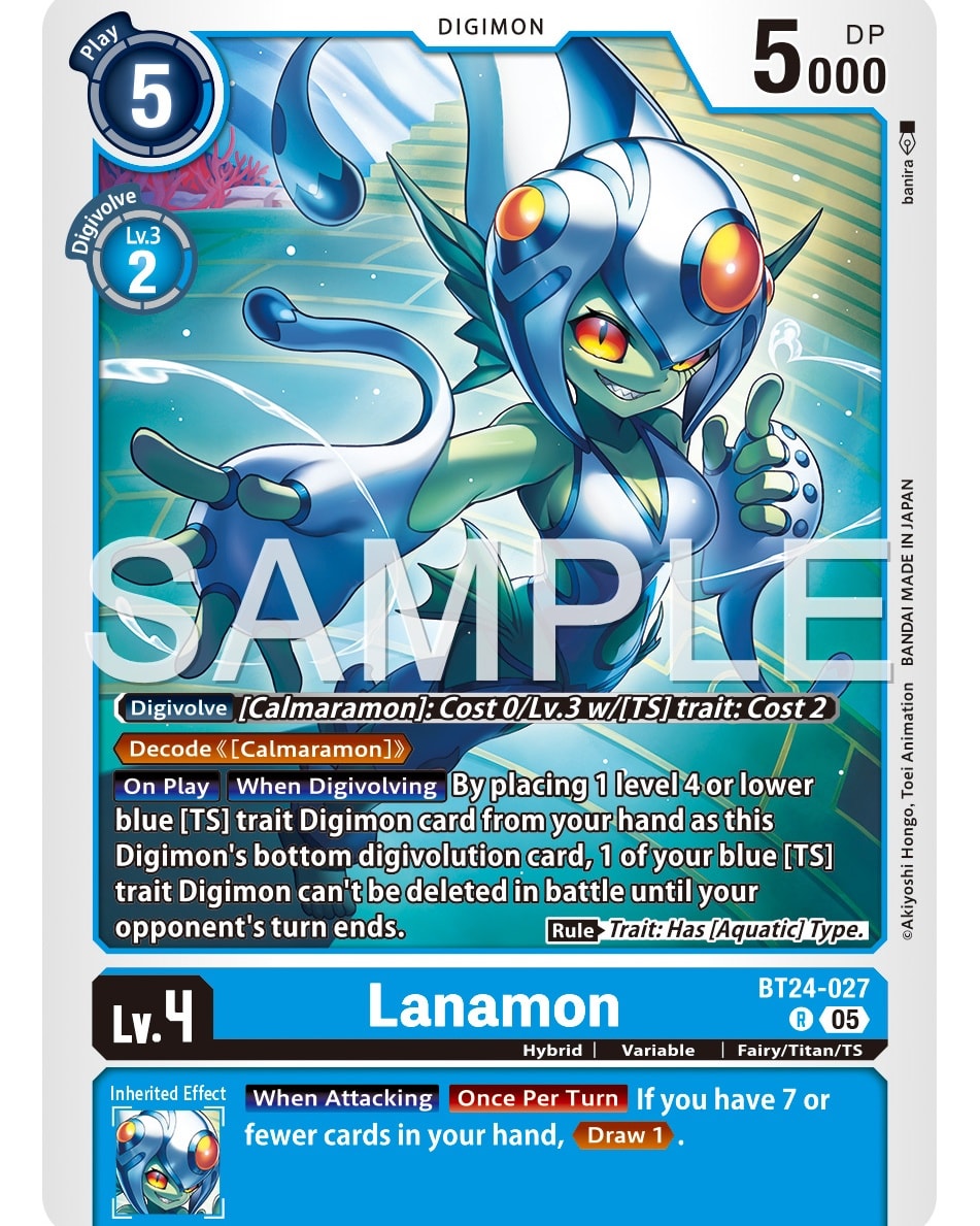 Digimon - BT24-027 Lanamon #digimon #bandai #tcg #digimoncardgame # ...