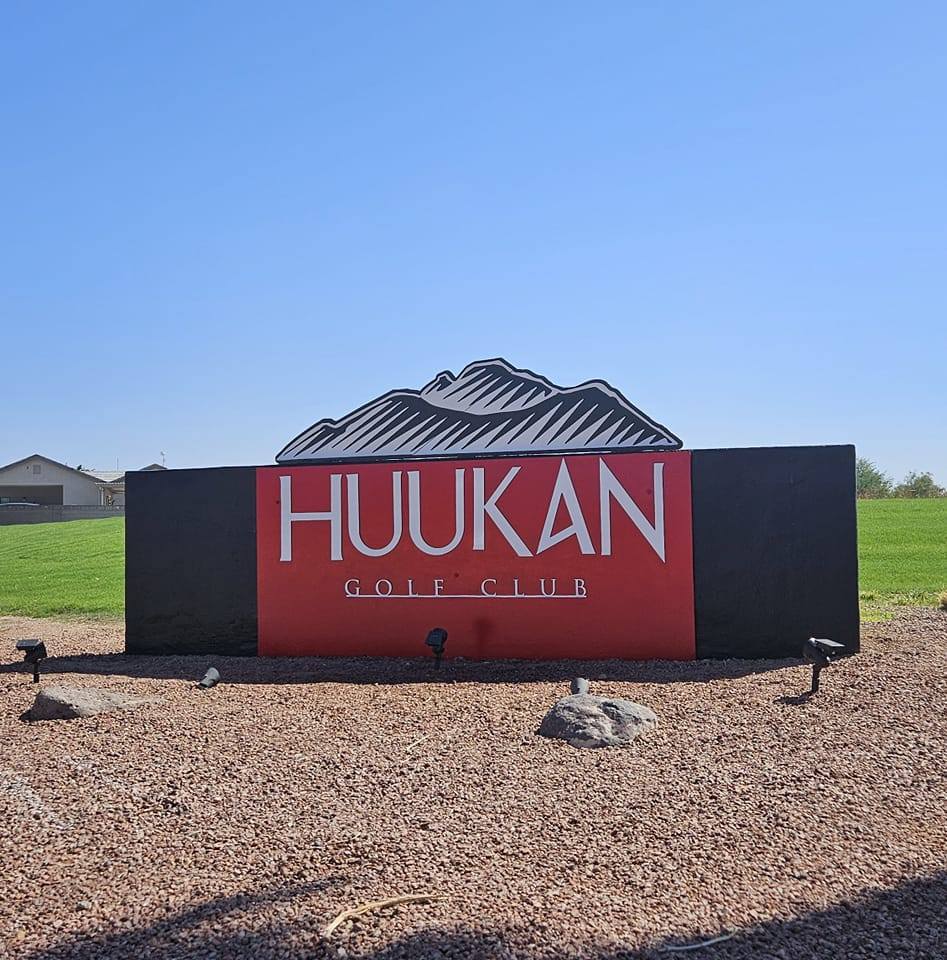 Overseed is going down at Huukan! Front nine is complete. Nice work ...