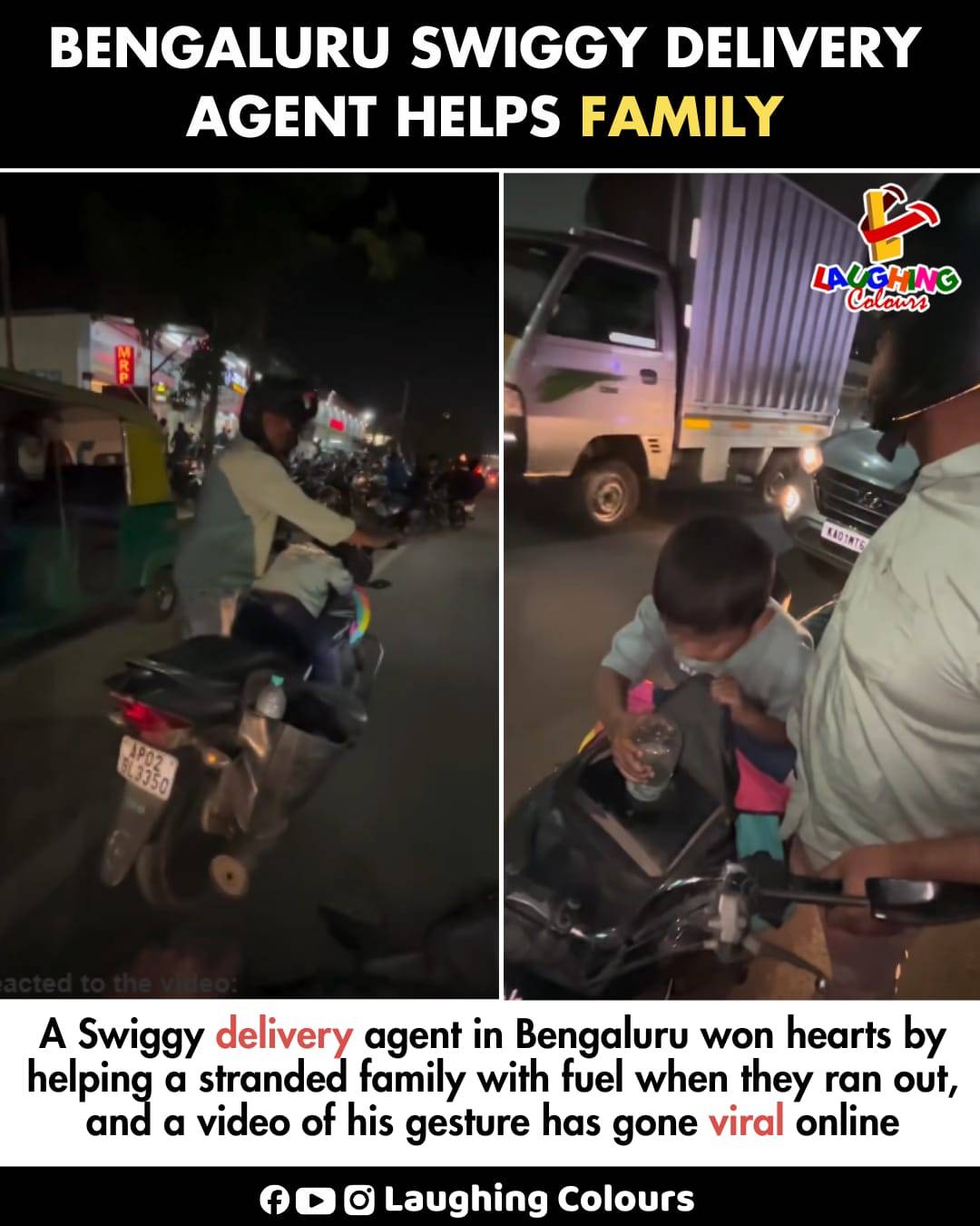 Laughing - Swiggy rider wins hearts ️ #Bengaluru #SwiggyDelivery # ...