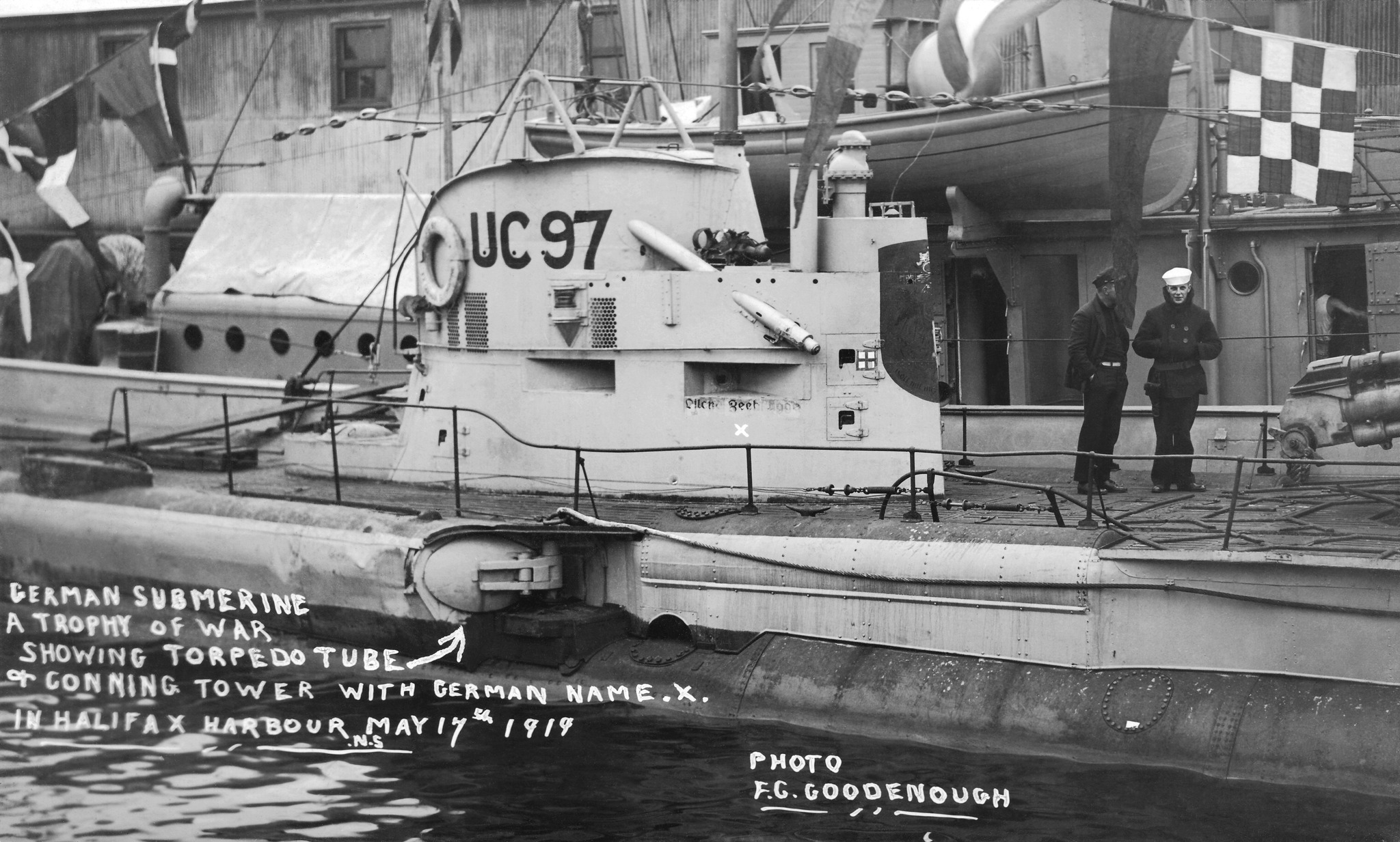 Ub-88 - The surrendered U-boat UC-97 docked in Halifax harbor May 17 ...
