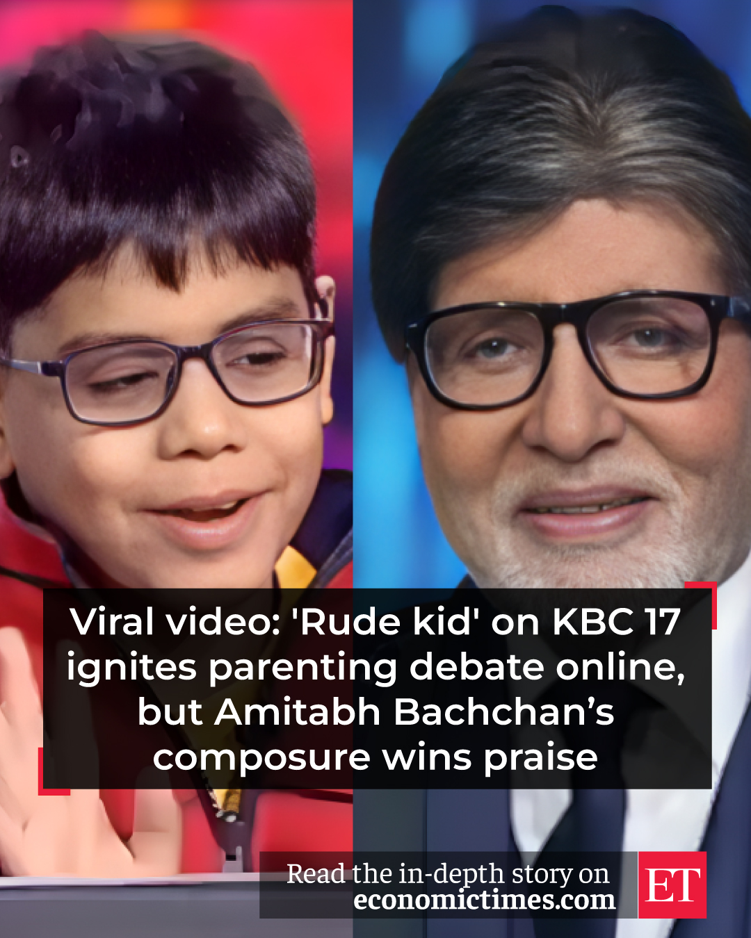 🎥🤯 Viral KBC moment: rude kid sparks... - The Economic Times | Facebook