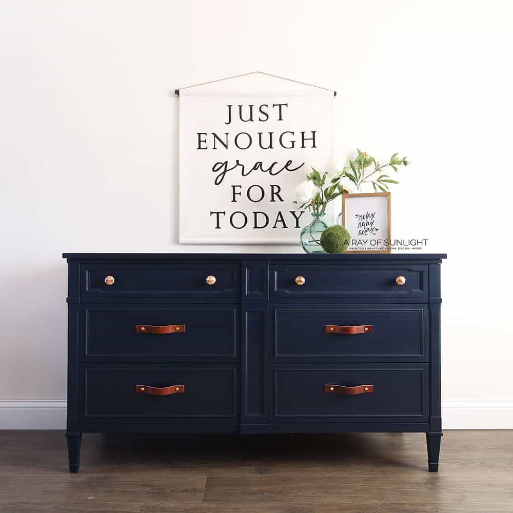 leather handle dresser Are you a fan of pulls and gold knobs on this dresser? 🤔 summer-moments