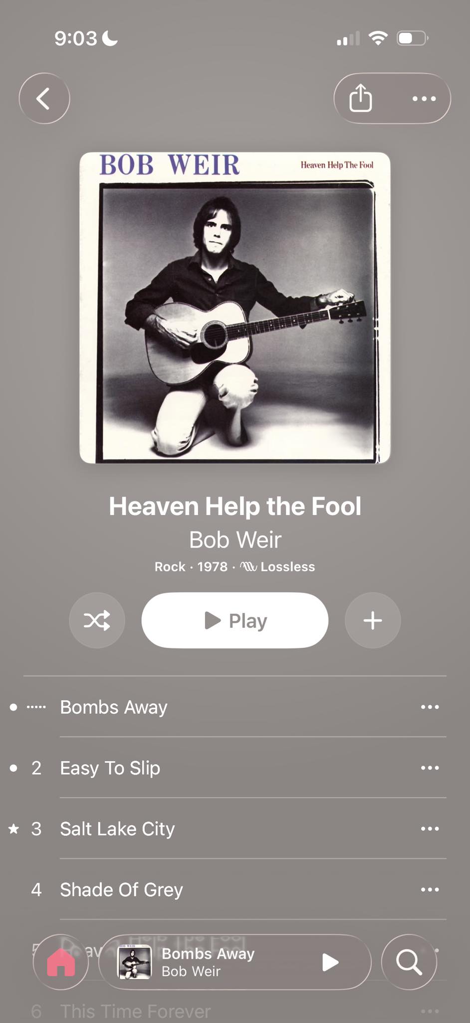 Bob Weir's album Heaven Help the Fool now on streaming services