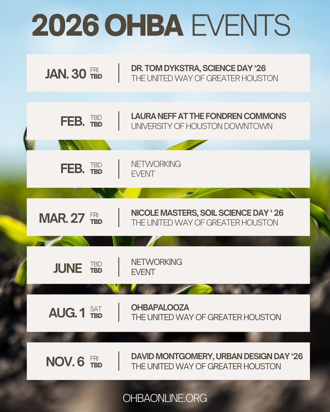 OHBA - Big things are growing in 2026! From soil health to sustainable ...