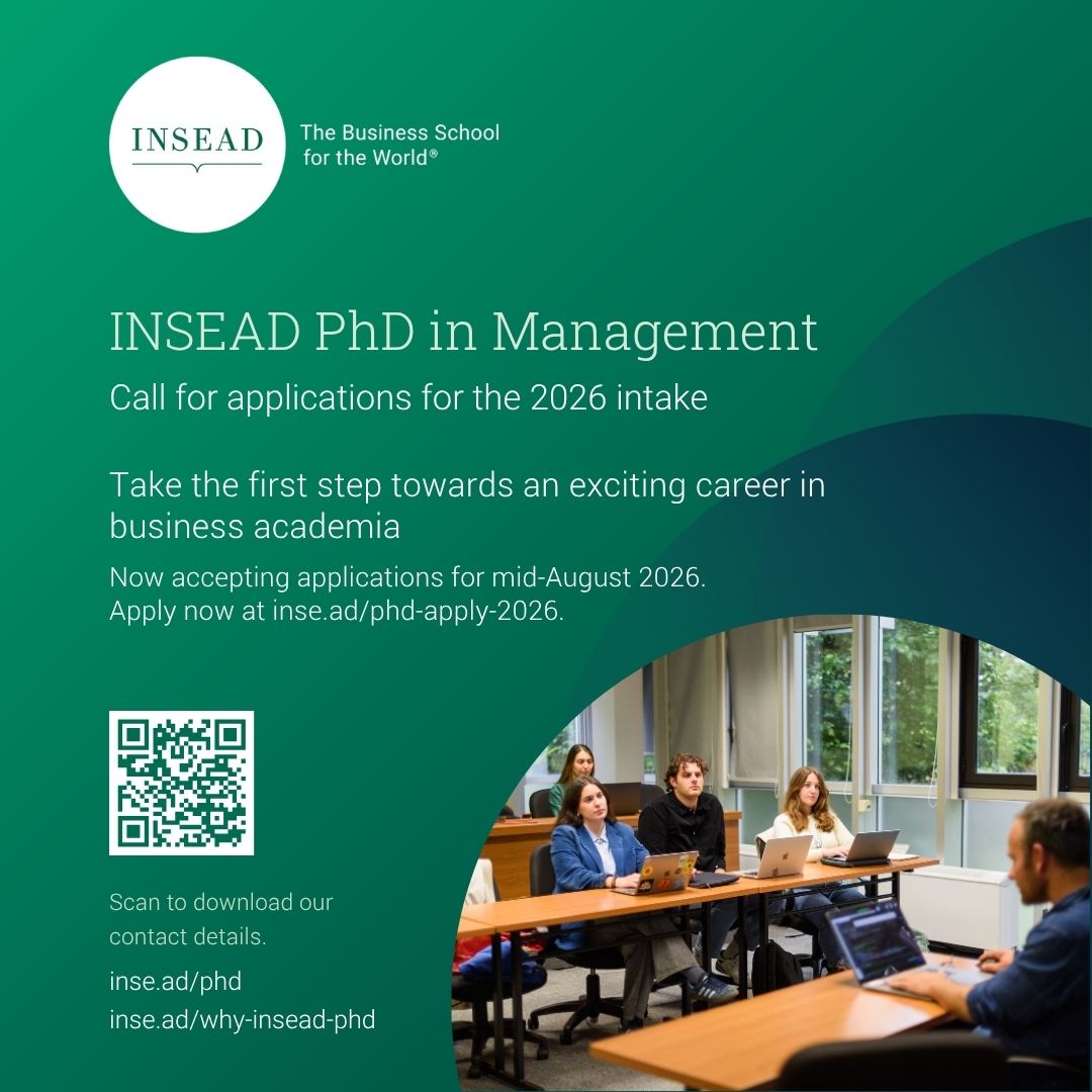INSEAD - A PhD is the foundation of a research career. It... | Facebook