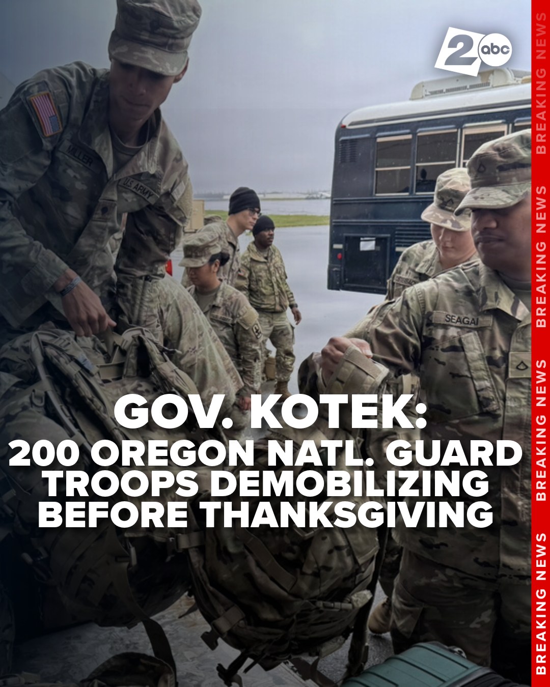 KATU - The federal government will begin demobilizing the remaining ...