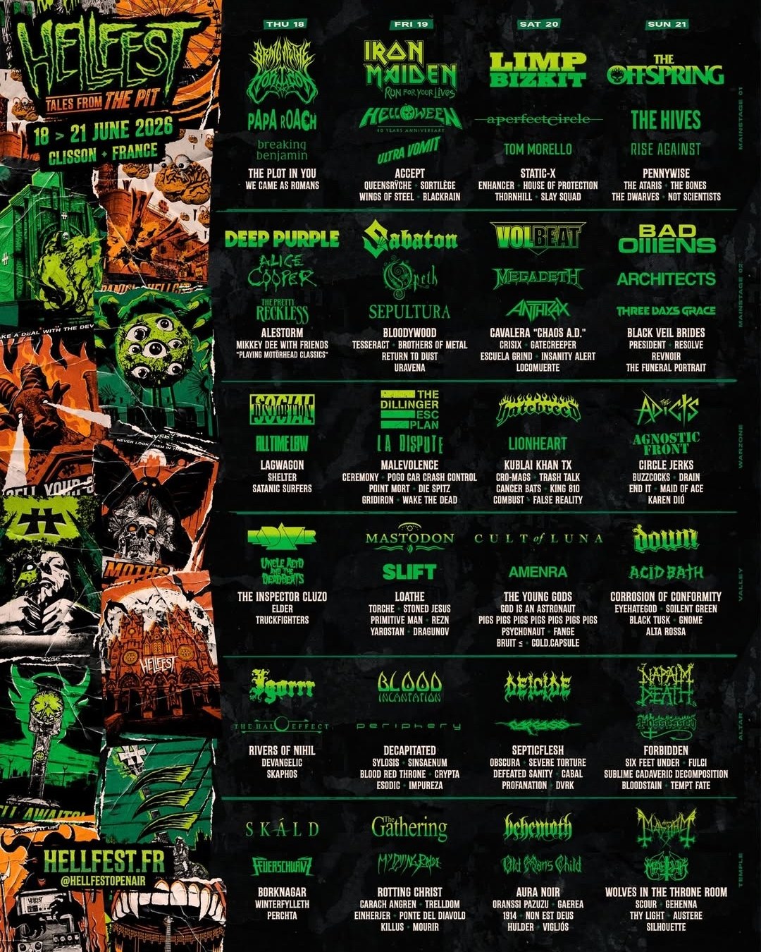 ☠️ Hellfest is July 3/4/5, 2026 at The Dome at Adventure