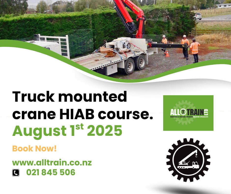 AllTrain - Truck Mounted Crane (HIAB) Course – 1st August 2025 Ready to ...
