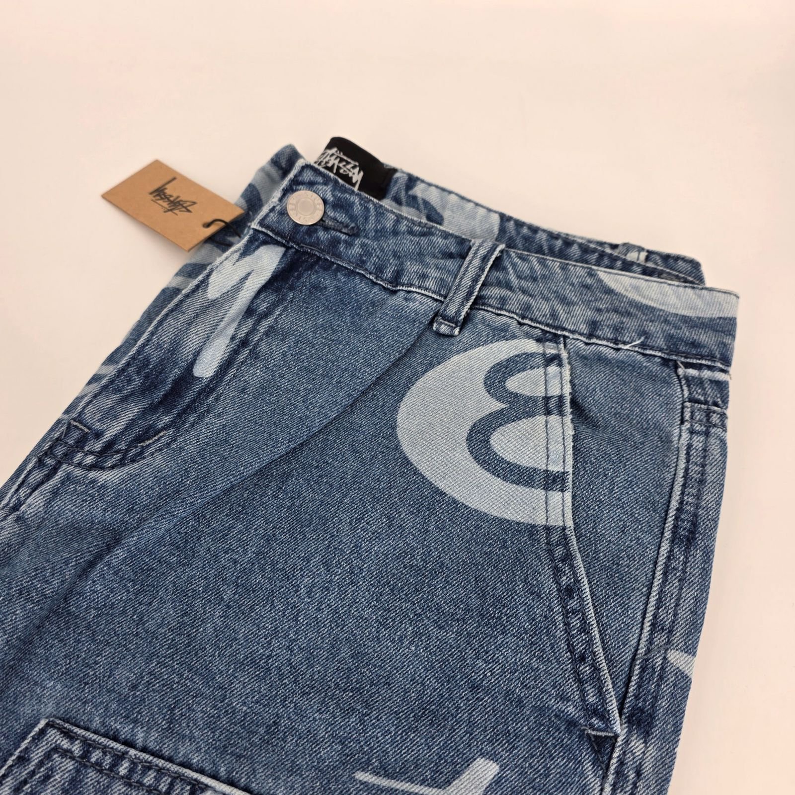 Stand out in style with these Stüssy 8 Ball Jeans in Blue 