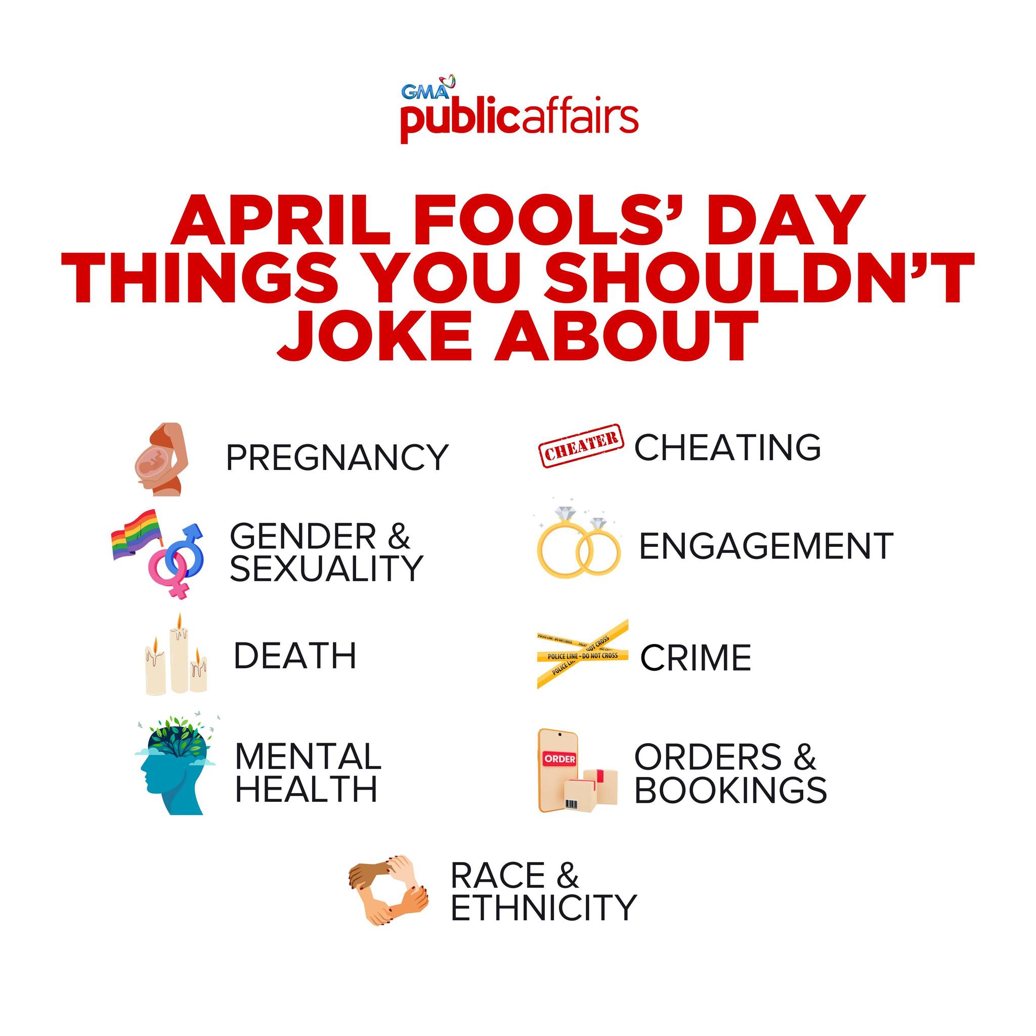 GMA - A friendly reminder this April Fools’ Day. | Facebook