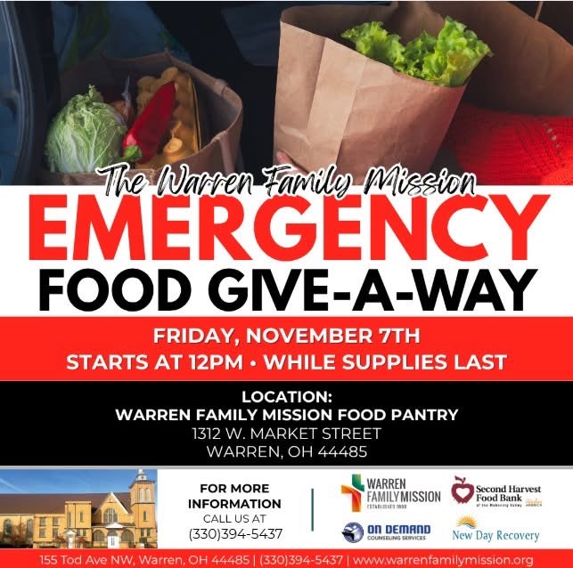 ASAP - The Warren Family Mission is hosting an Emergency Drive-Thru ...