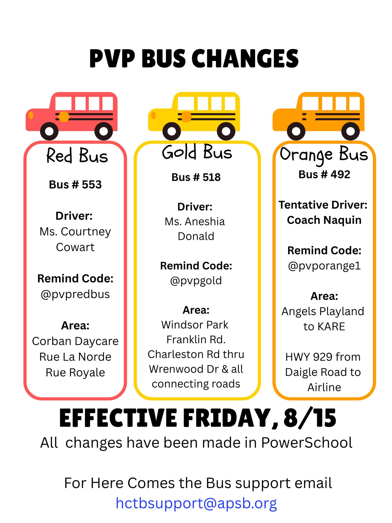 Prairieville - 🚍 Bus Route Update – Starting Tomorrow! 🚍 To help ...