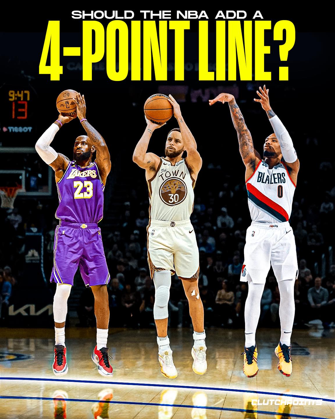 ClutchPoints - Adding a 4-point line has been talked about... | Facebook