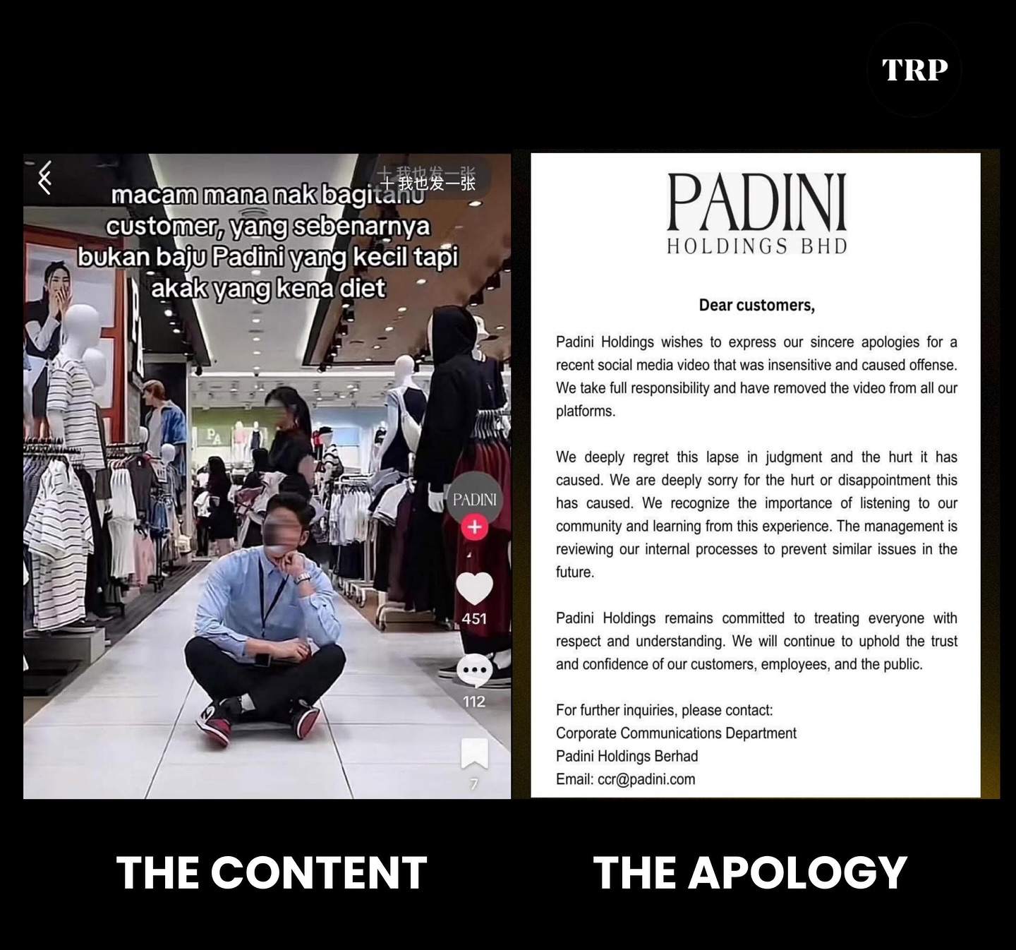 The Rakyat Padini Has Issued An Apology After A Recent Photo Inspiration