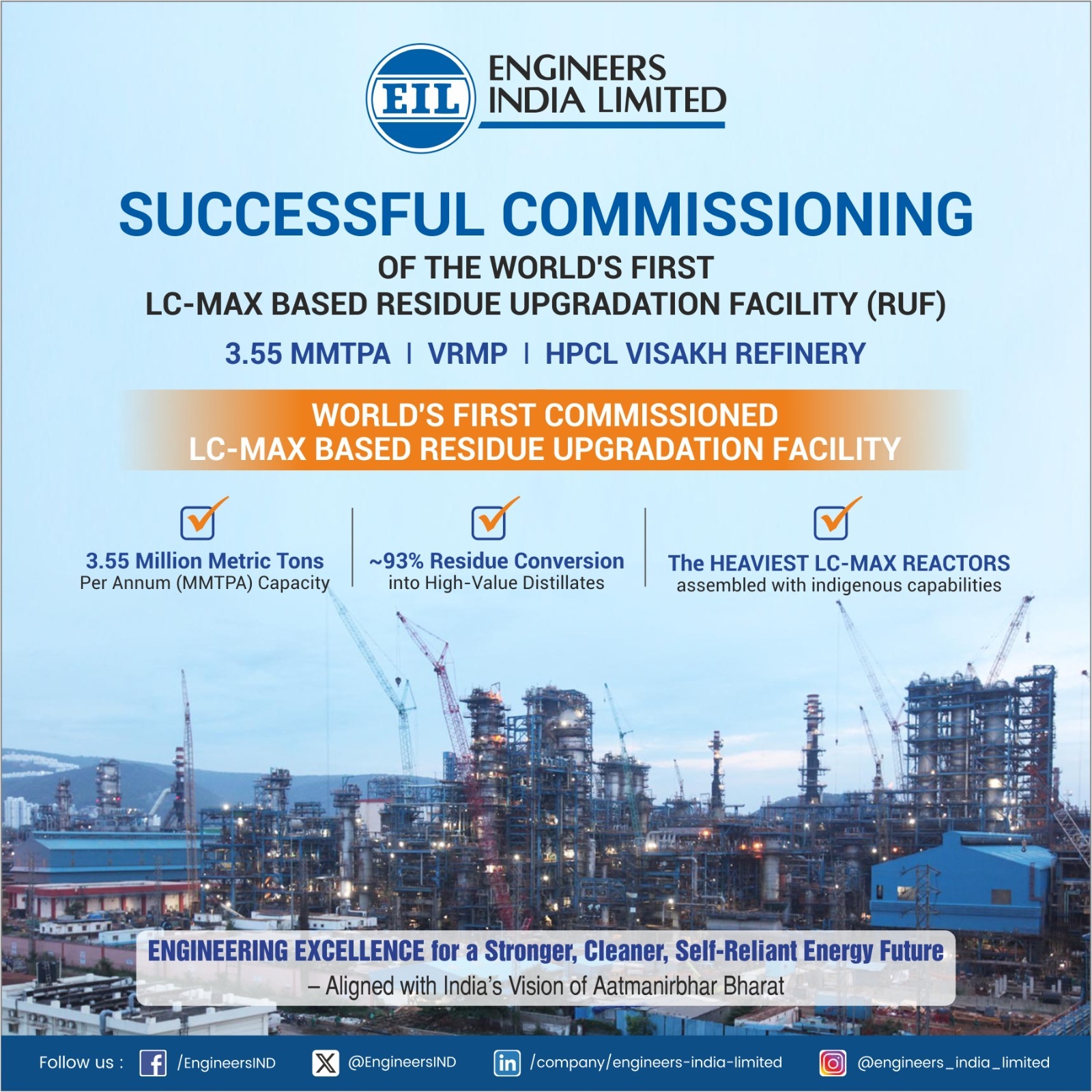 Engineers India Limited added a... - Engineers India Limited