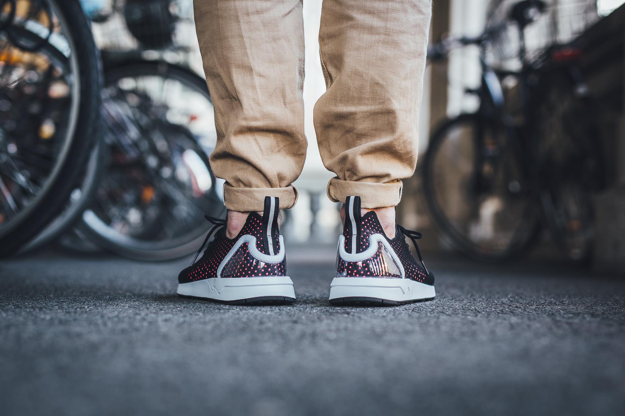 Adidas ZX Flux ADV Asymmetrical Primeknit - Core Black/Shock Pink