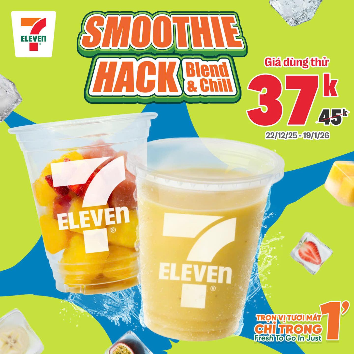 SMOOTHIE HACK – BLEND & CHILL 🥤 Trải... - 7-Eleven Vietnam | Facebook