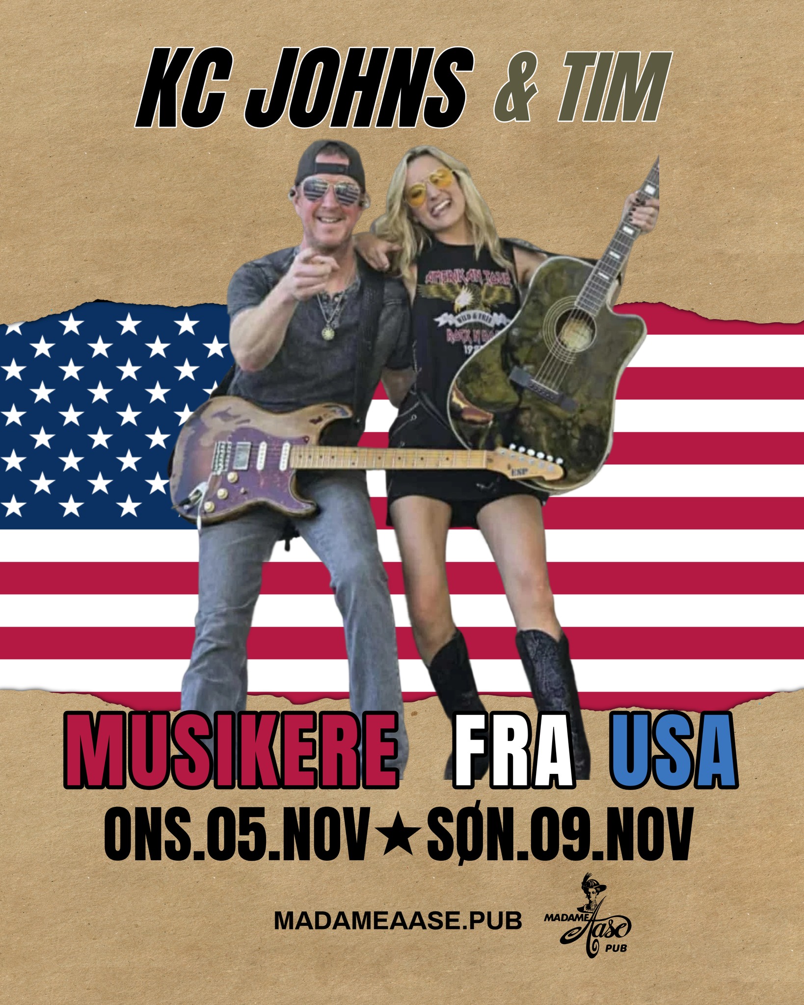 Madame - 🎶 LIVE MUSIKK FRA USA! Endelig e KC Johns og Tim tebake for å ...