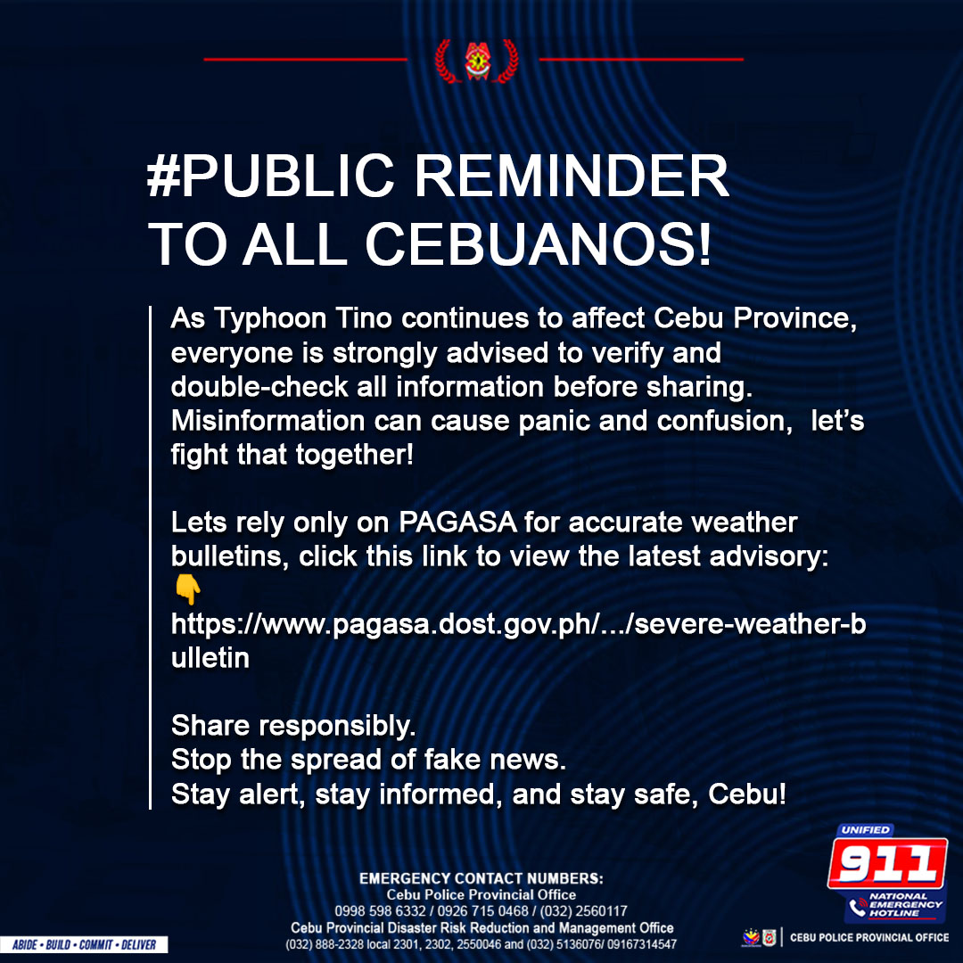 PUBLIC REMINDER TO ALL... - Cebu Police Provincial Office | Facebook