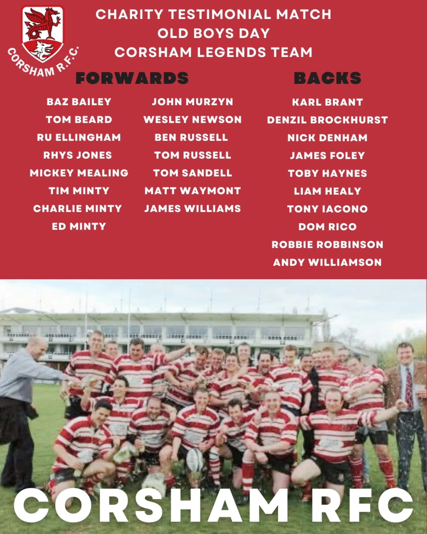 Corsham RFC - 🏉 Squad Announcement 🏉 2026 marks 20 years... | Facebook