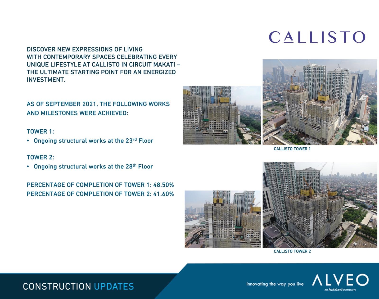 Alveo - Callisto Tower 1&2 at Circuit Makati Construction updates ...