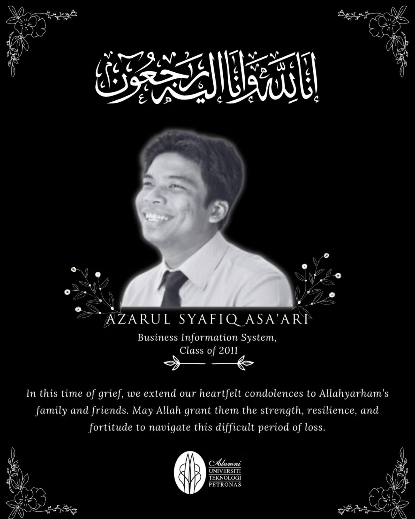 UTP - It is with profound sadness that we announce the passing of our ...