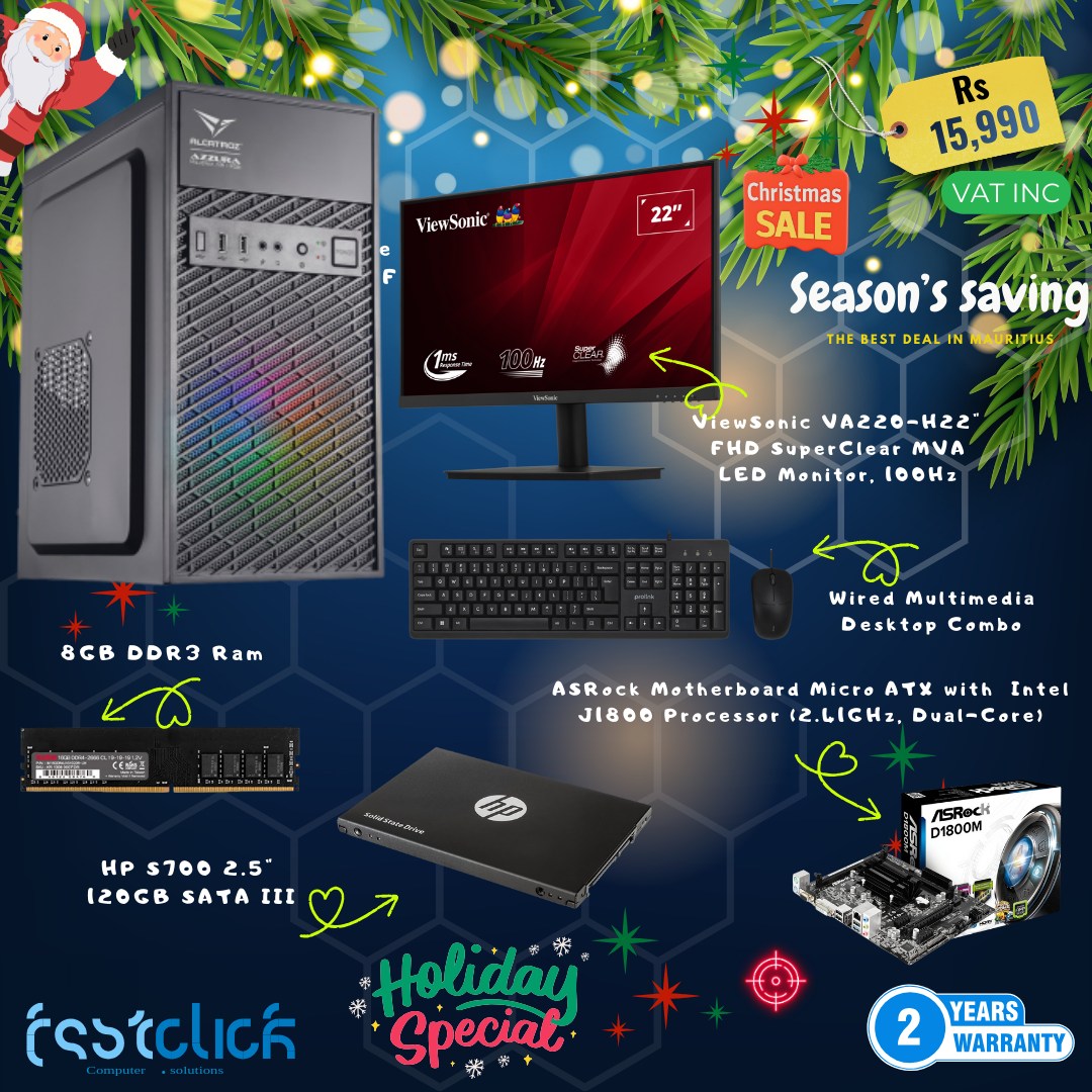 The cheapest Computer set in town: 𝗥𝘀 𝟭𝟱,𝟵𝟵𝟬 𝗩𝗮𝘁 𝗜𝗻𝗰