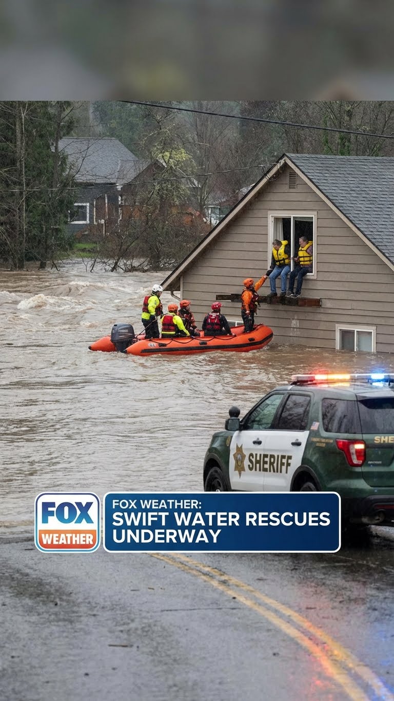 Disaster - Swift water rescues underway as Washington rivers reach ...