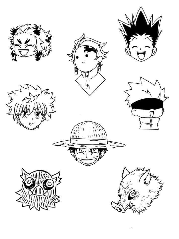 minimalist anime designs