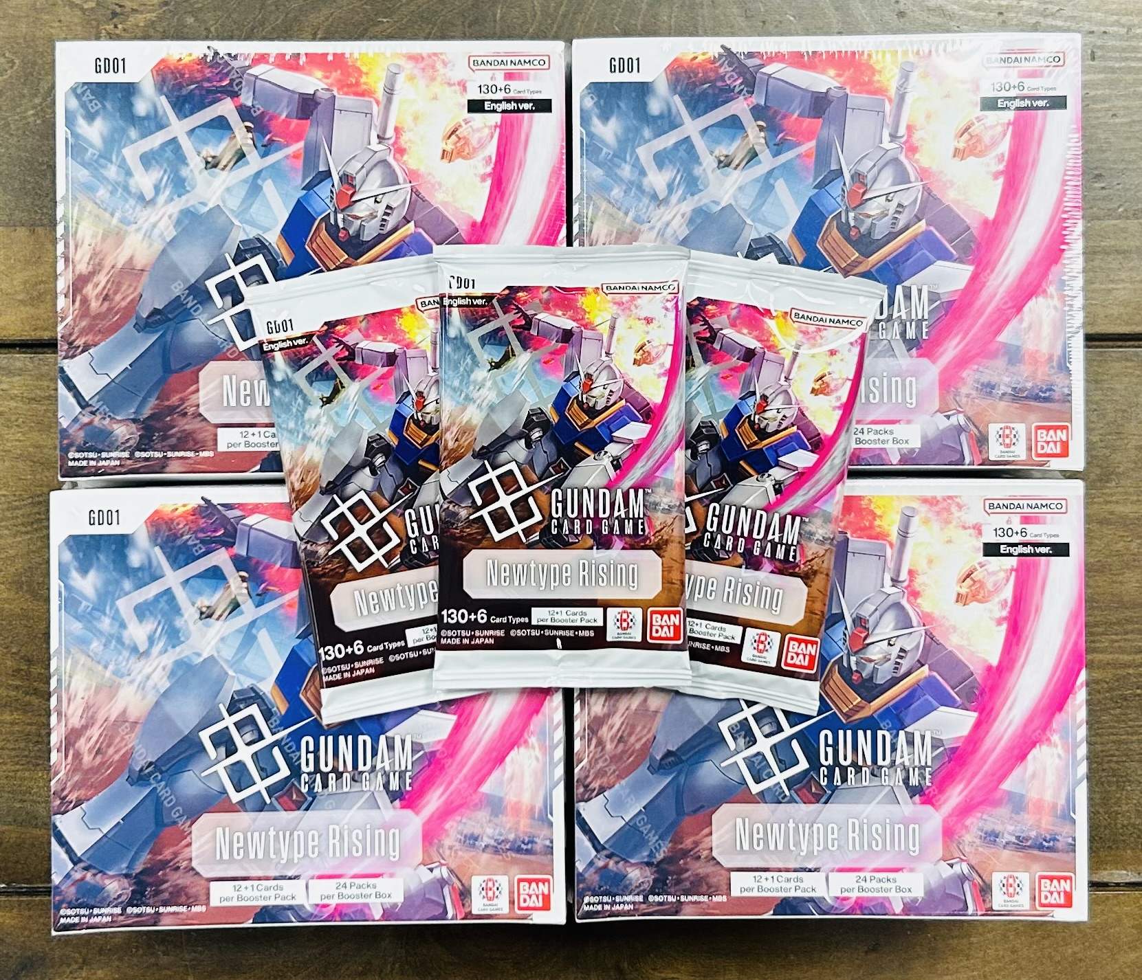 gundam card game newtype rising booster box english Mobile Suit Gundam New in GD01 Newtype Rising Sleeved Booster Pack