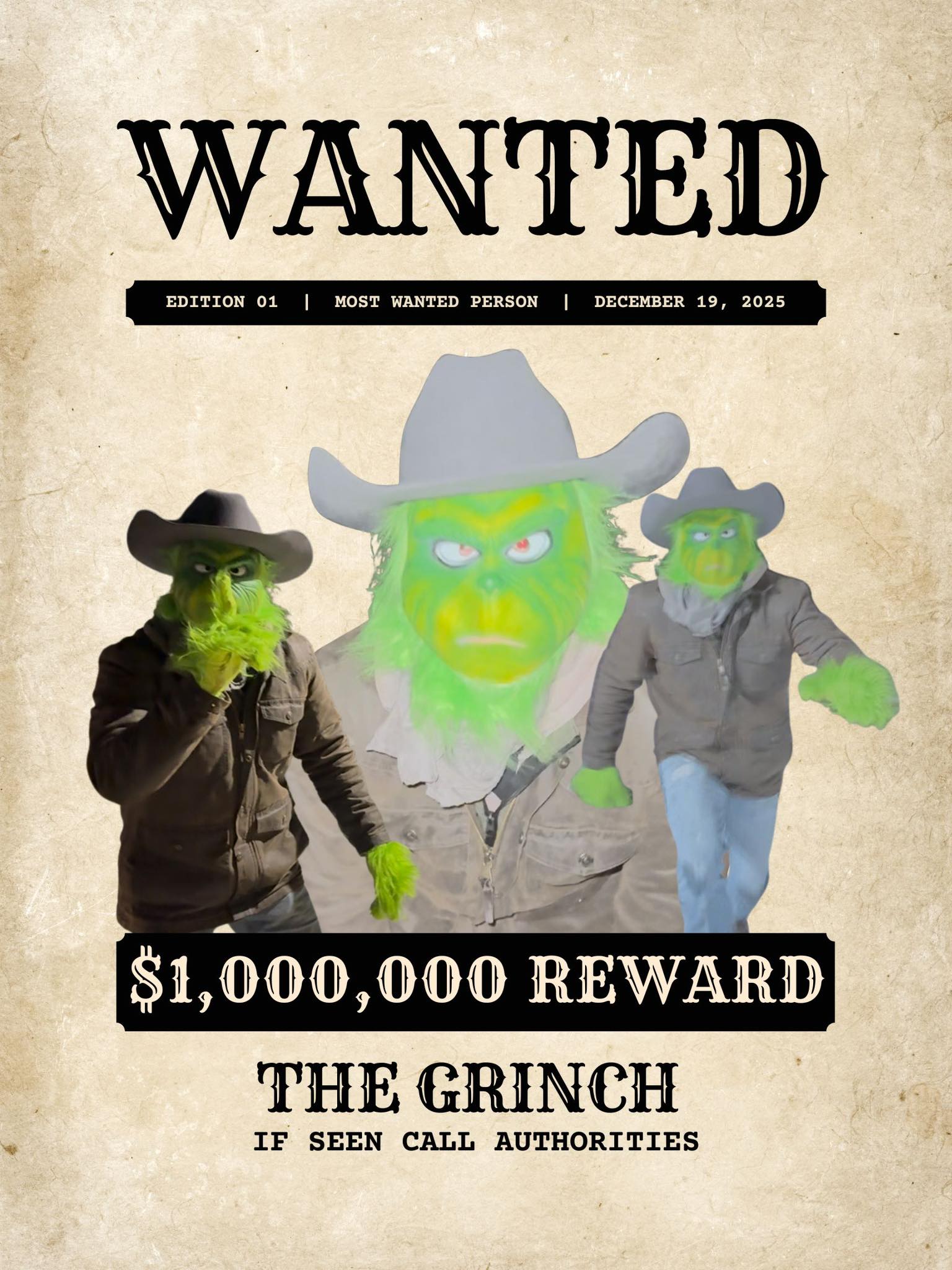 🚨🎄 WANTED: THE GRINCH 🎄🚨... - Slew Crew Ranch Rodeo | Facebook