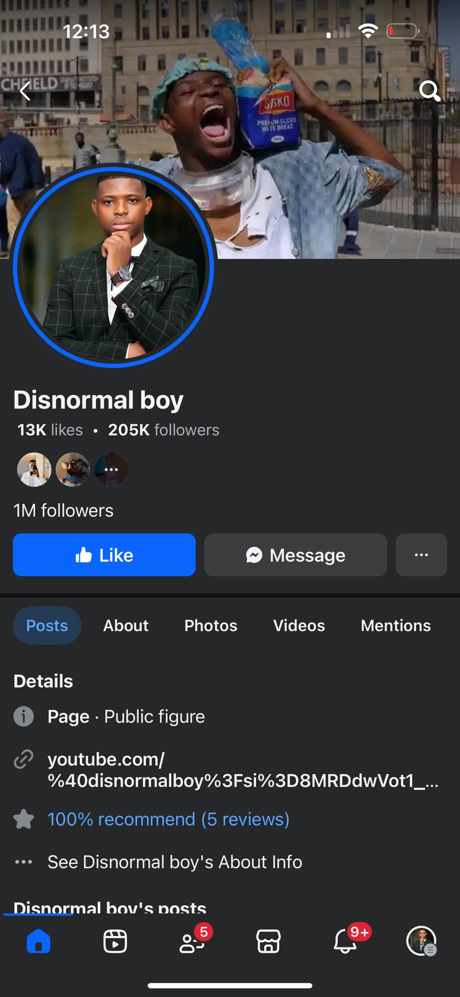 disnormal_boy - Please help me report this fake account inonly have one ...