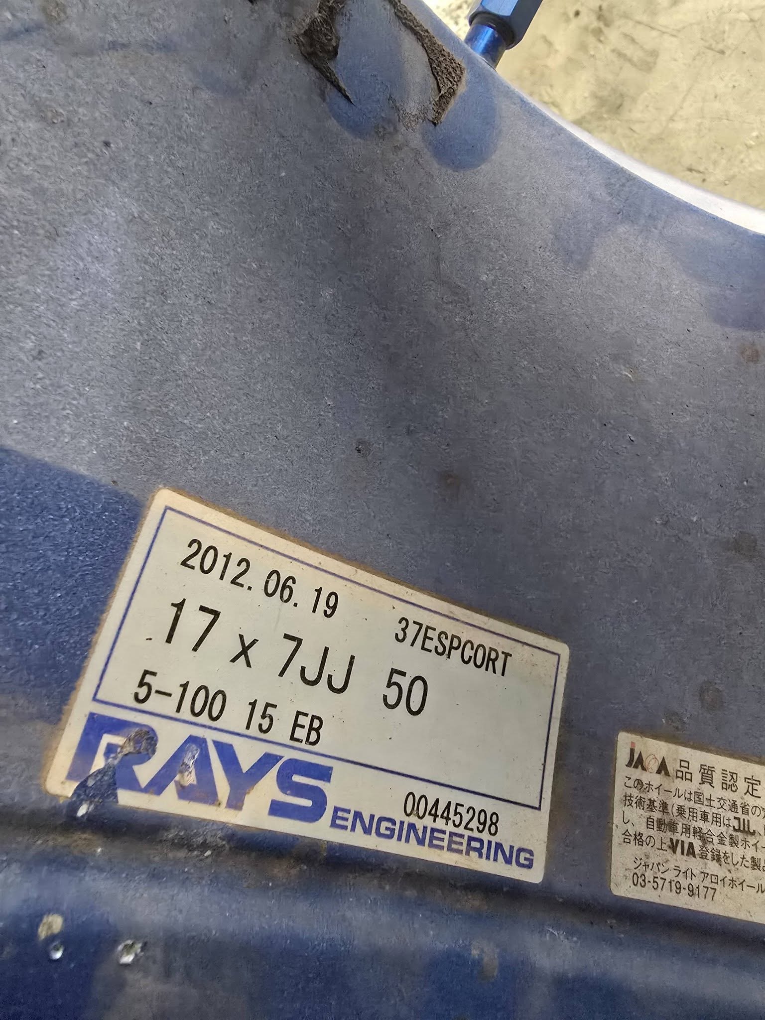 Rays 37ESPCORT 17x7 +50 5x100 60k very slightly nego This is Rays 
