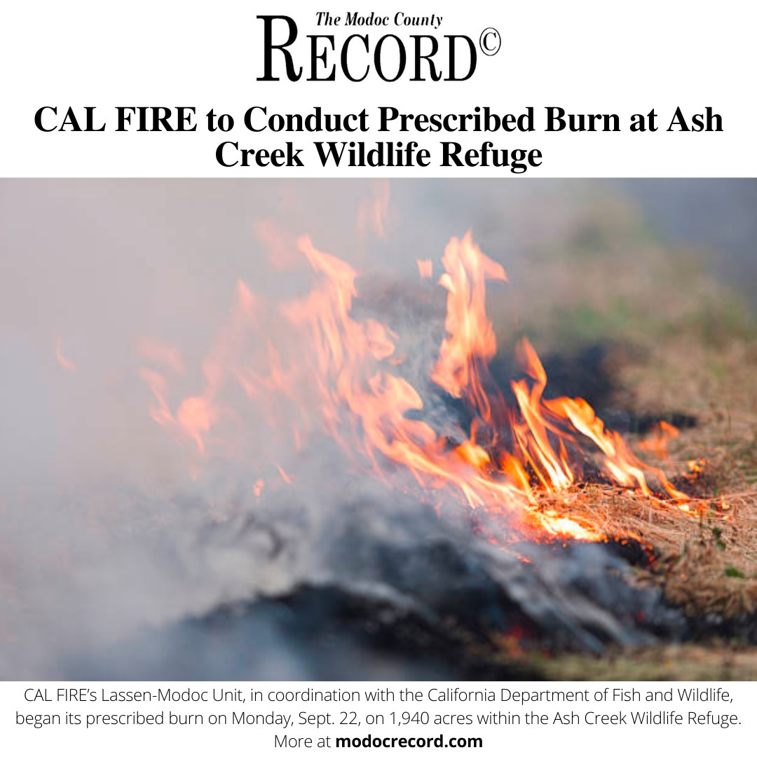 CAL FIRE’s Lassen-Modoc Unit, in... - Modoc County Record | Facebook