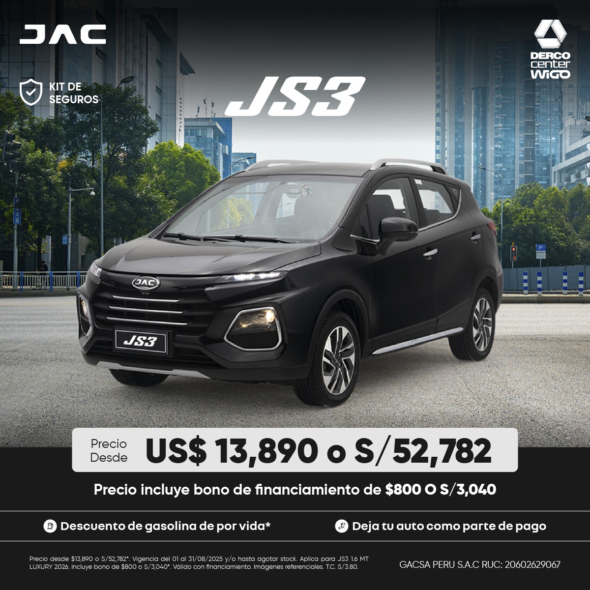 Dercocenter - 🚙 La JAC JS3 elegancia y confianza en cada camino Una SUV ...