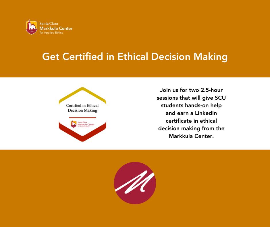 Markkula Center for Applied Ethics | Santa Clara CA