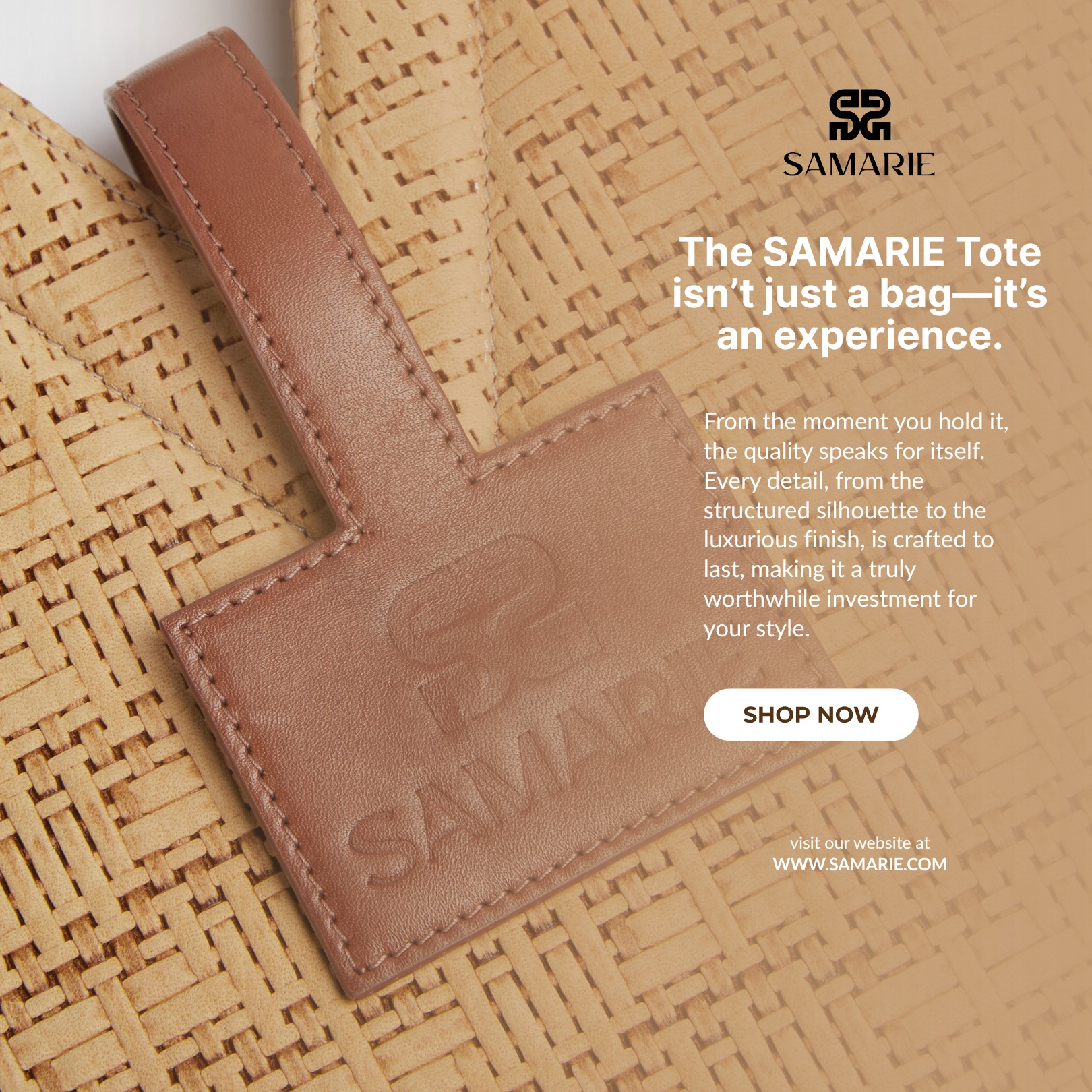 SAMARIE - The SAMARIE Tote isn’t just a bag—it’s an experience. From ...
