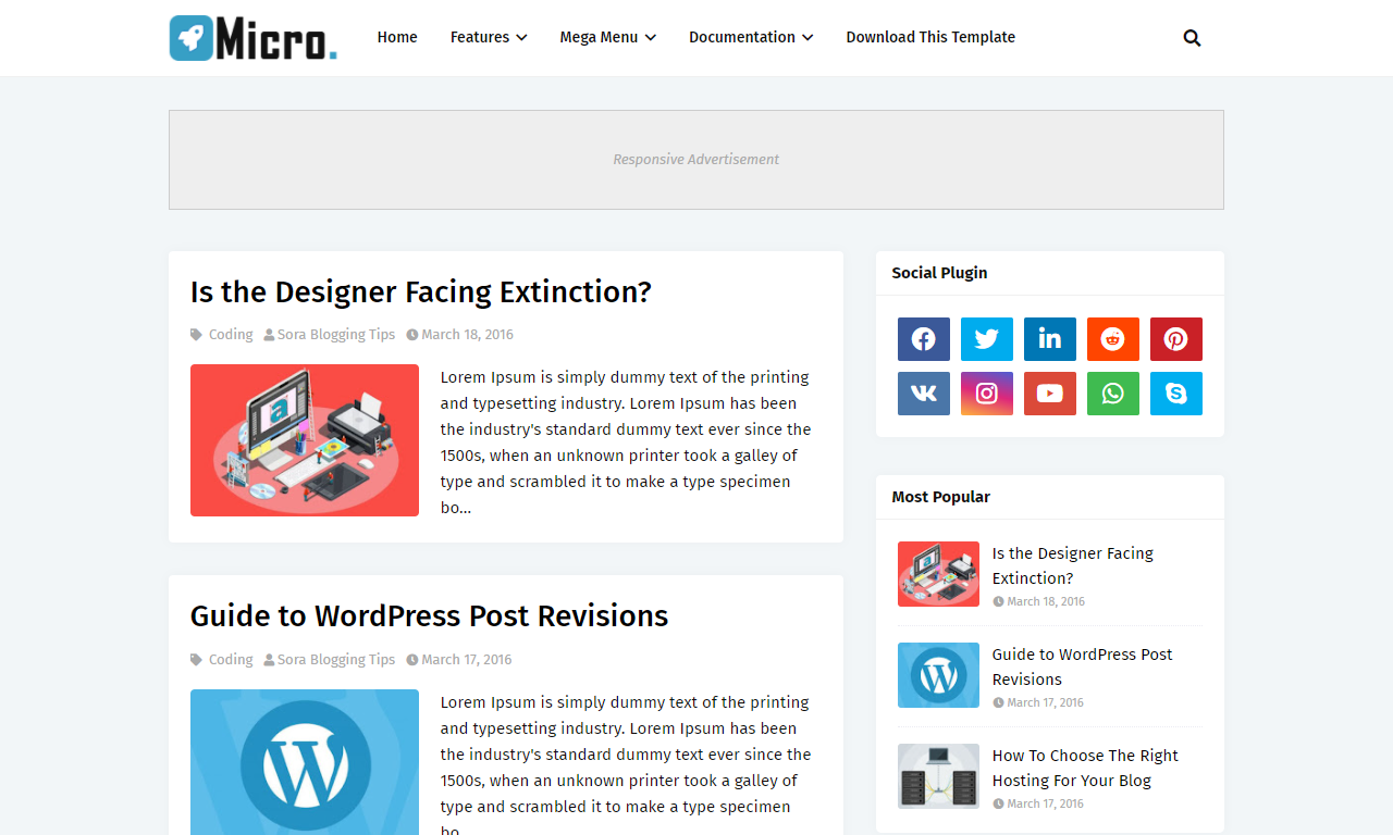 Micro Blogger Template is a... - Buy Good Things PH | Facebook