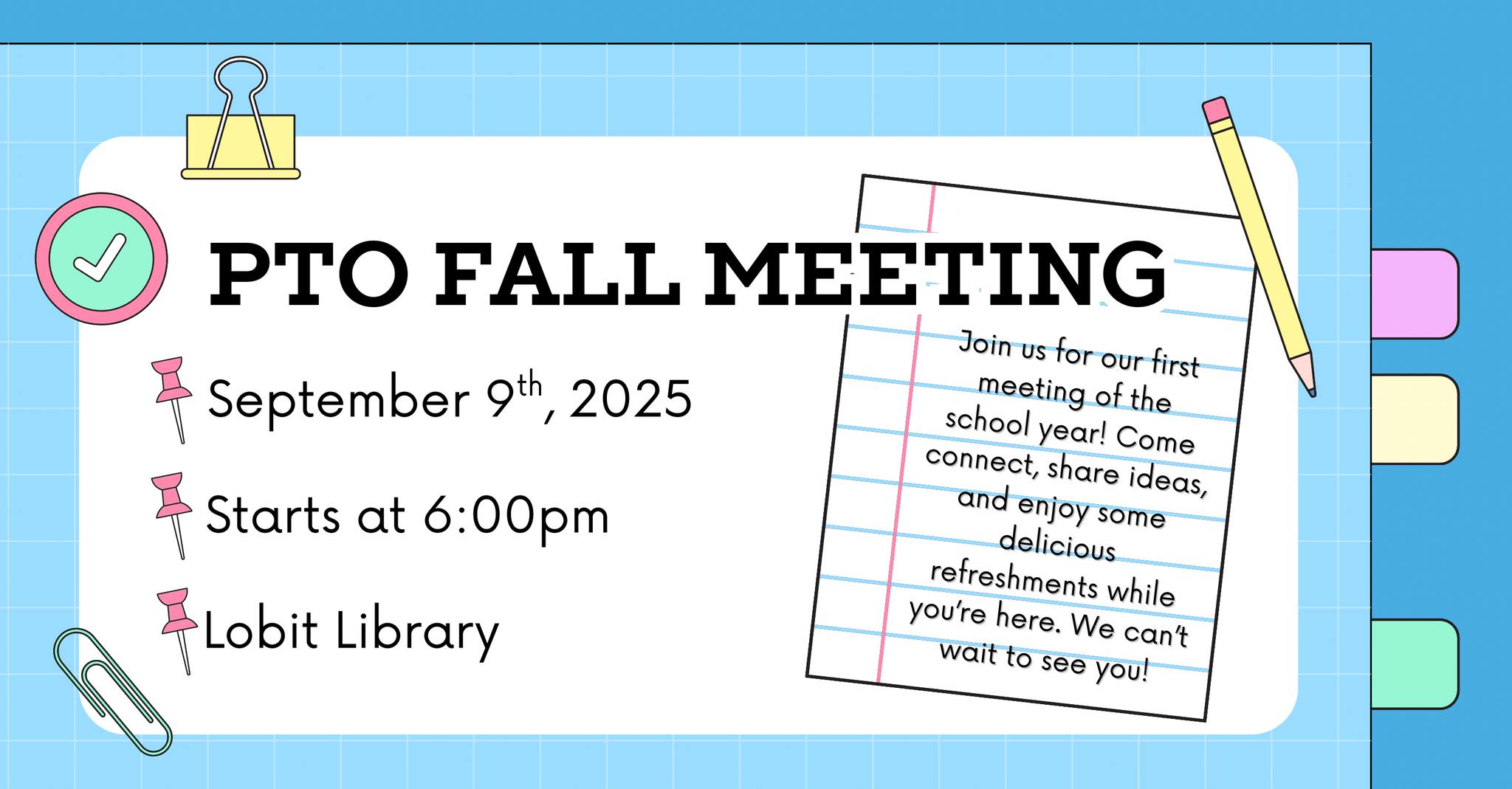 Join us for our first PTO... - Lobit Elementary School | Facebook