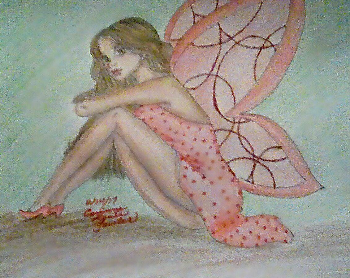 Asrai Fairy drawn by Monja Mitchell Gates Colored with various