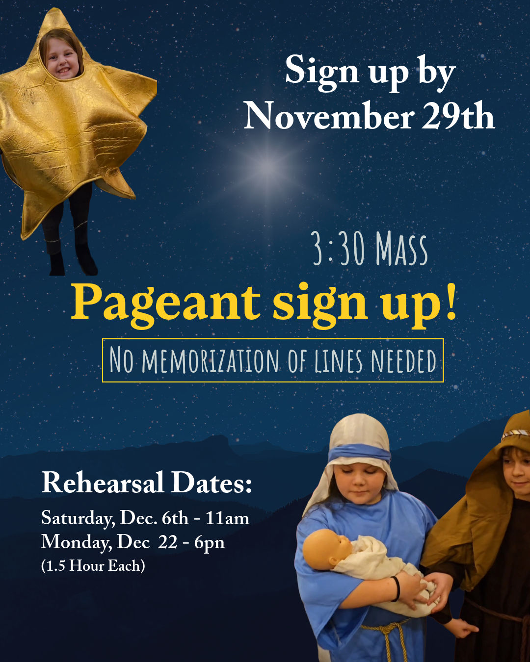 St. - Calling All Children for Our Christmas Nativity Pageant We are ...