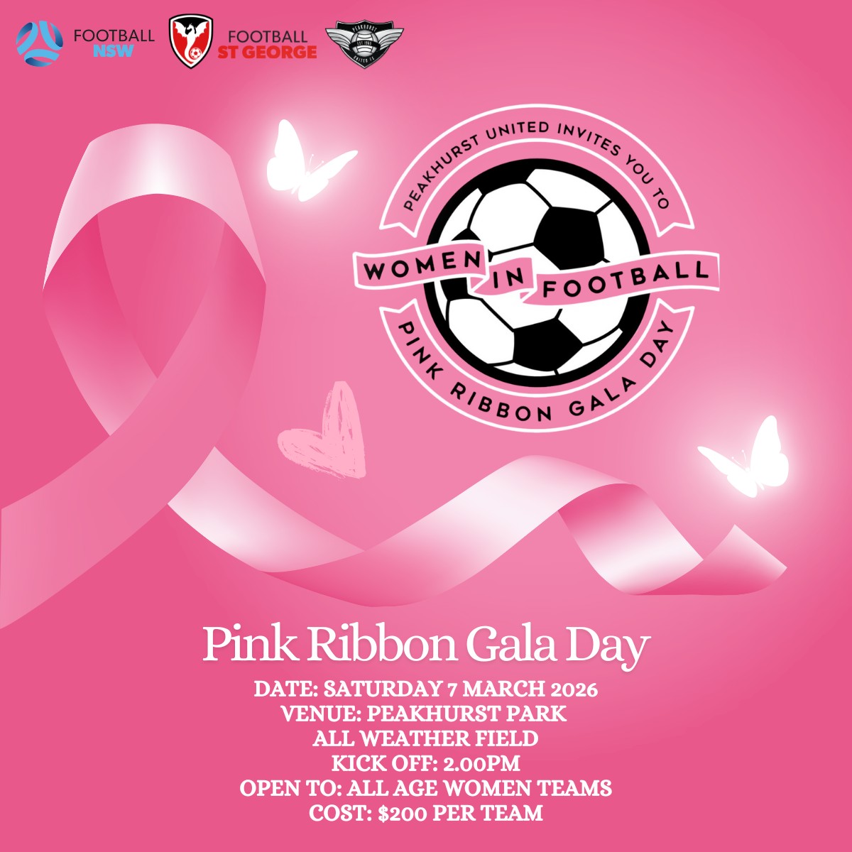 🌸 All Age Women – Pink Ribbon Gala... - Football St George | Facebook