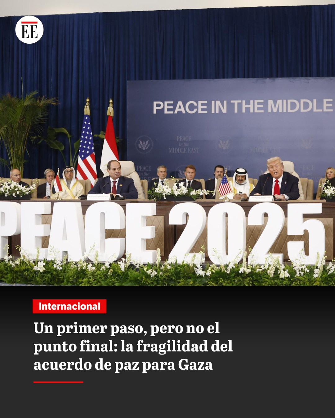 El - La cumbre de paz para la Franja, celebrada en Egipto, deja más ...
