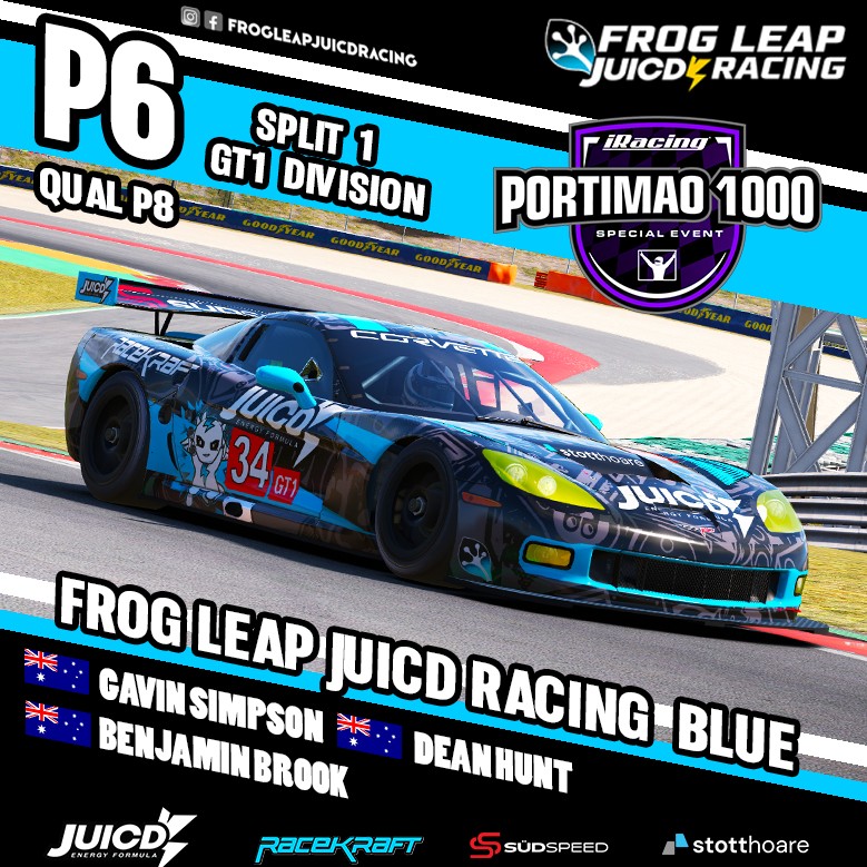 FROG - ** PORTIMAO 1000 P6 IN GT1 ** Frog Leap JUICD Racing BLUE took ...