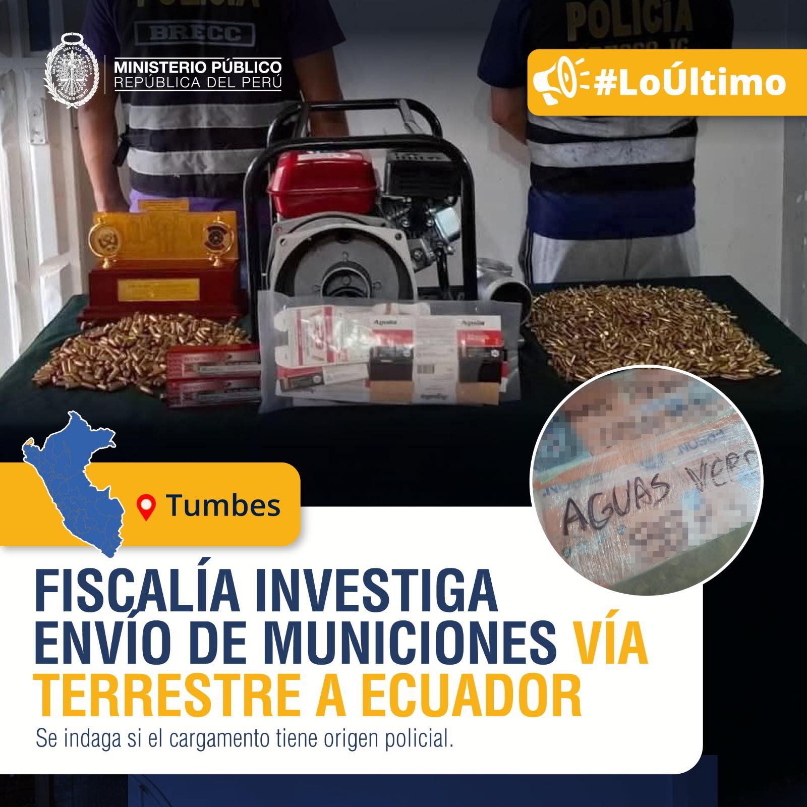 Ministerio - 🚨 #LoÚltimo | Fiscalía de Tumbes inició investigación tras ...