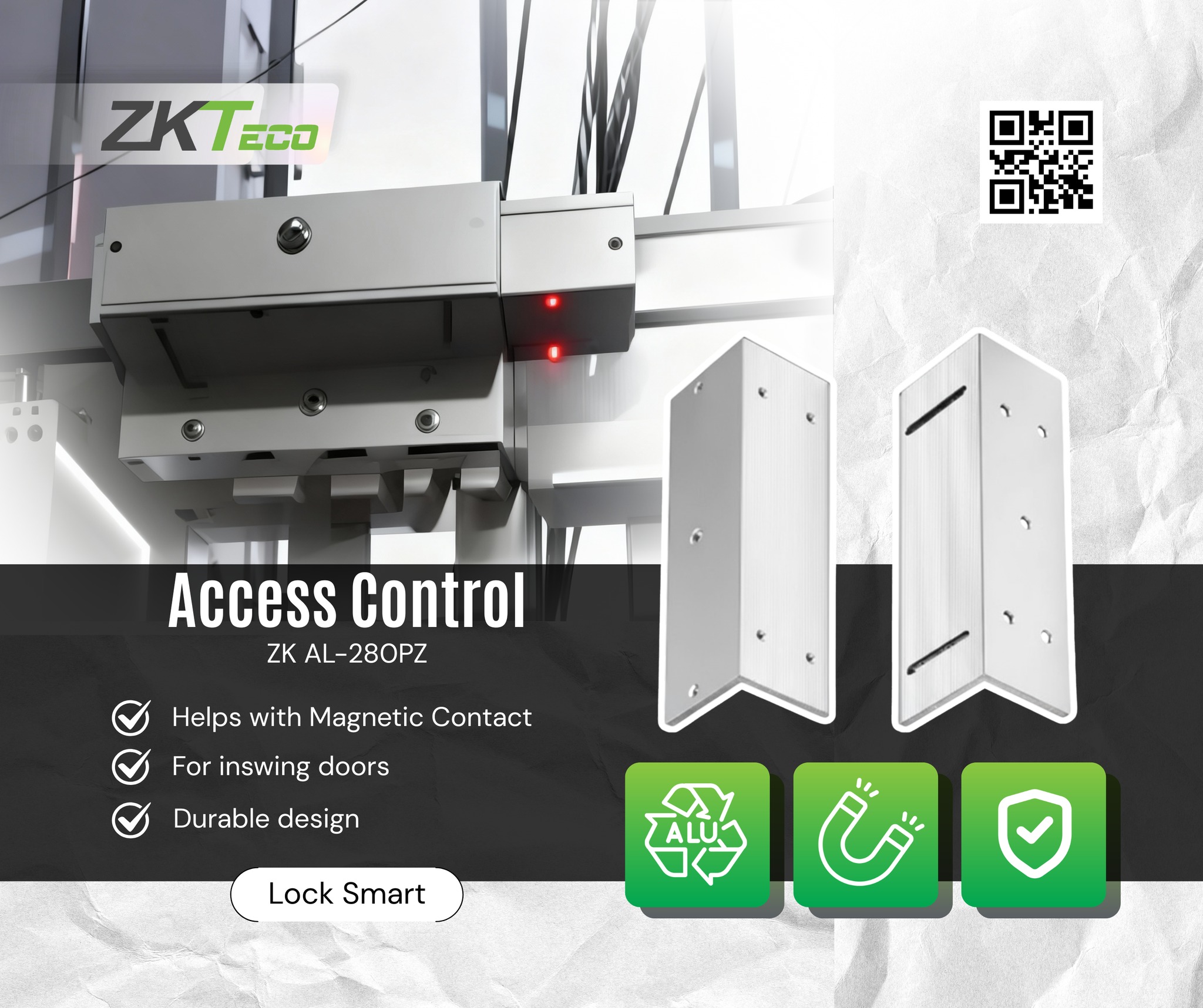 ZKTeco - Secure doors made simple! The ZKTeco AL-280PZ Access Control ...