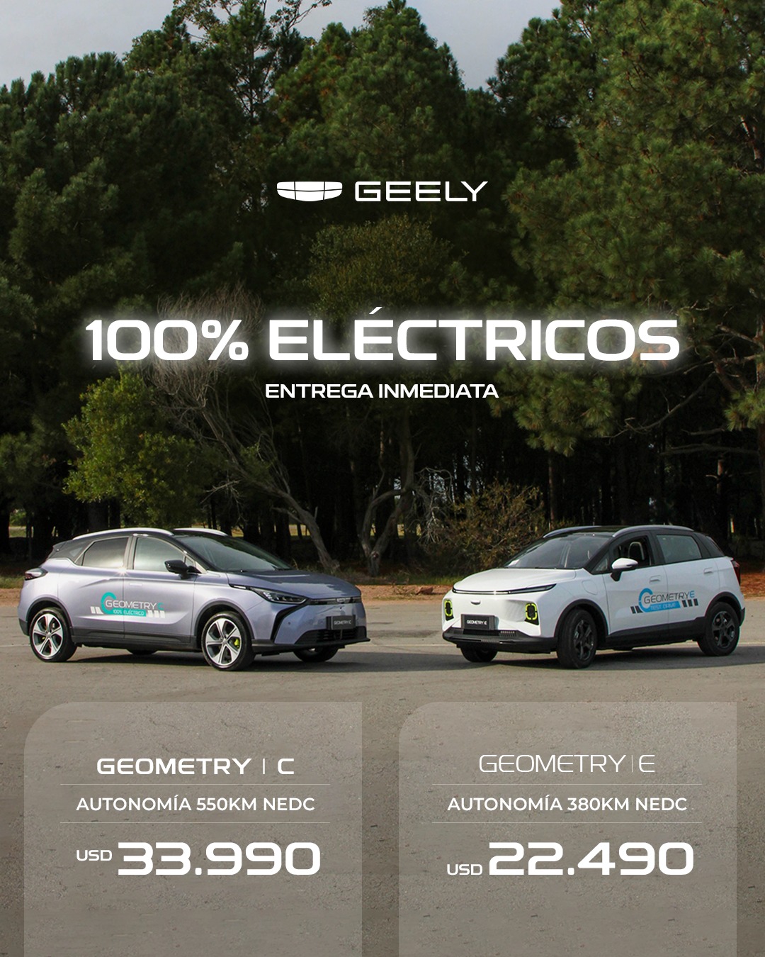 Geely - 100% eléctricos. Con los Geely Geometry C y Geometry E, la ...