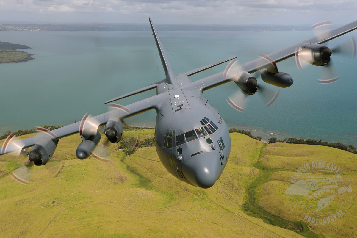 RNZAF Lockheed C-130H Hercules NZ7004 out on one of its last