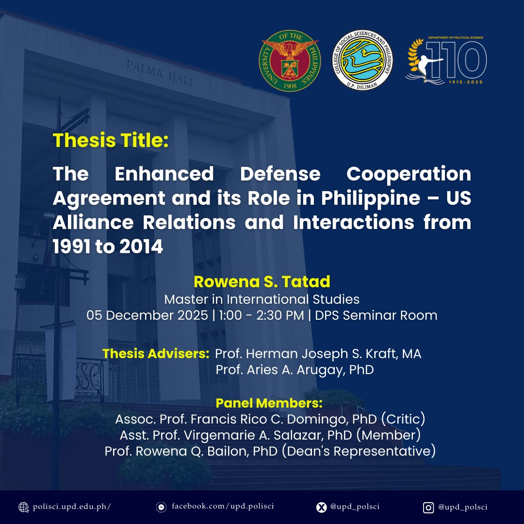 UP Department of... - UP Department of Political Science